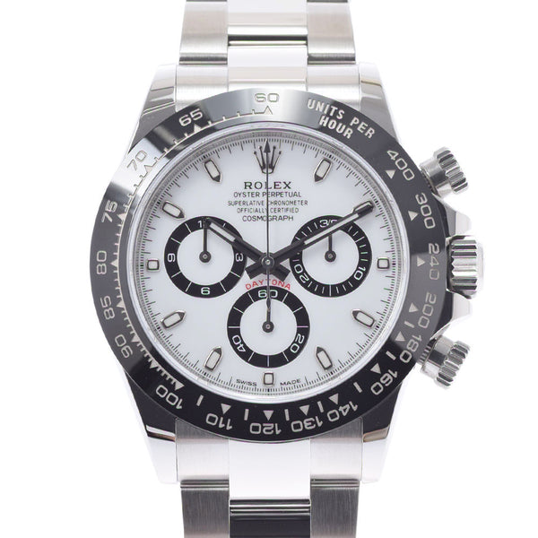 [Cash special price] ROLEX Rolex Daytona May 2022 New Gala 116500LN Men Men SS Watch Automatic White Dial Unused Ginzo