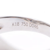 no brand ノーブランド フラワーモチーフ ダイヤ 0.46ct - - 17号 ユニセックス K18ホワイトゴールド リング・指輪 Aランク 中古 銀蔵