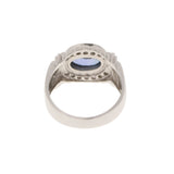 Other Tanzanite 2.00ct/Diamond 0.34ct No. 15 Ladies PT900 Ring/Ring A Rank used Ginzo