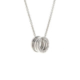BVLGARI ブルガリ B-ZERO1 現行モデル ユニセックス K18WG ネックレス Aランク 中古 銀蔵
