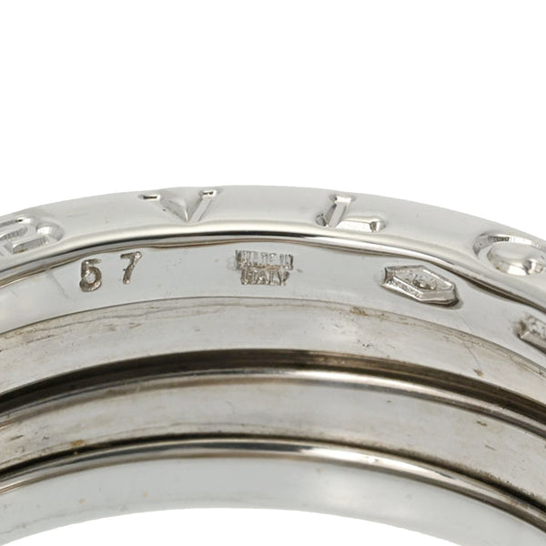 BVLGARI ブルガリ B-ZERO1 Sサイズ #57 - 16.5号 レディース K18ホワイトゴールド リング・指輪 Aランク 中古 銀蔵
