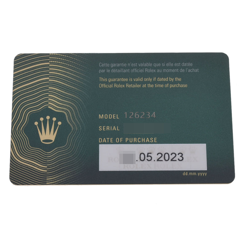 ロレックス デイトジャスト 126234 8桁 ランダム番 ブライトブルー メンズ 腕時計 自動巻き 銀蔵