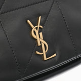 YVES SAINT LAURENT イヴサンローラン ジェイミー 4.3 ミニチェーンバッグ ブラック GP金具 レディース ラムスキン ショルダーバッグ Aランク 中古 銀蔵