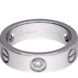 CARTIER カルティエ ラブリング ハーフダイヤ #50 10号 レディース K18ホワイトゴールド WG リング・指輪 Aランク 中古 銀蔵