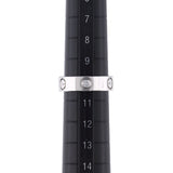 CARTIER カルティエ ラブリング ハーフダイヤ #50 10号 レディース K18ホワイトゴールド WG リング・指輪 Aランク 中古 銀蔵