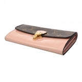 LOUIS VUITTON ルイヴィトン モノグラム ポルトフォイユ チェリーウッド ローズバレリーヌ M61719 レディース パテントレザー 長財布 Aランク 中古 銀蔵