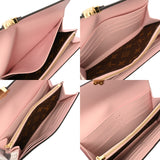 LOUIS VUITTON ルイヴィトン モノグラム ポルトフォイユ チェリーウッド ローズバレリーヌ M61719 レディース パテントレザー 長財布 Aランク 中古 銀蔵