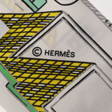 HERMES エルメス ツイリー PANTIN CITY ブラン/ヴェール 063969S レディース シルク100％ スカーフ 未使用 銀蔵