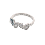 CHAUMET ショーメ ジョセフィーヌ ロンド エグレット #51 ダイヤ アクアマリン 10.5号 レディース K18ホワイトゴールド リング・指輪 Aランク 中古 銀蔵