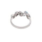 CHAUMET ショーメ ジョセフィーヌ ロンド エグレット #51 ダイヤ アクアマリン 10.5号 レディース K18ホワイトゴールド リング・指輪 Aランク 中古 銀蔵