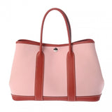HERMES エルメス ガーデンパーティ TPM トート ローズサクラ T刻印(2015年頃) レディース トワルオフィシエ ネゴンダ ハンドバッグ Aランク 中古 銀蔵