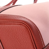 HERMES エルメス ガーデンパーティ TPM トート ローズサクラ T刻印(2015年頃) レディース トワルオフィシエ ネゴンダ ハンドバッグ Aランク 中古 銀蔵
