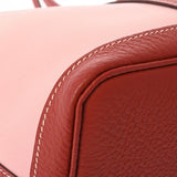 HERMES エルメス ガーデンパーティ TPM トート ローズサクラ T刻印(2015年頃) レディース トワルオフィシエ ネゴンダ ハンドバッグ Aランク 中古 銀蔵