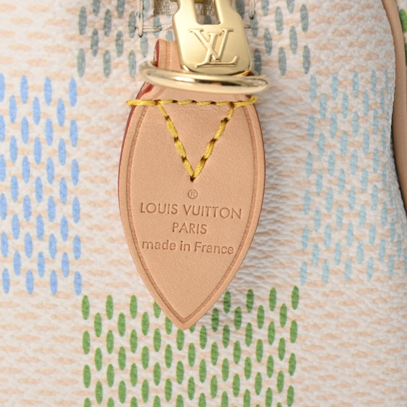 LOUIS VUITTON ルイヴィトン ダミエ リシャス スピーディバンドリエール 20 2WAY ピスタチオ N40515 レディース ダミエキャンバス ハンドバッグ Aランク 中古 銀蔵