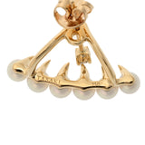 TASAKI タサキ デインジャー ガルパー パール ダイヤ 片耳 レディース K18イエローゴールド YG ピアス Aランク 中古 銀蔵