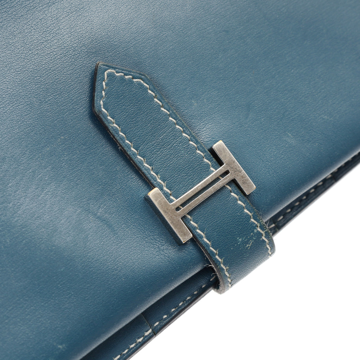 エルメス ベアン ネイビー □H刻印(2004年頃)刻印 ユニセックス カーフ