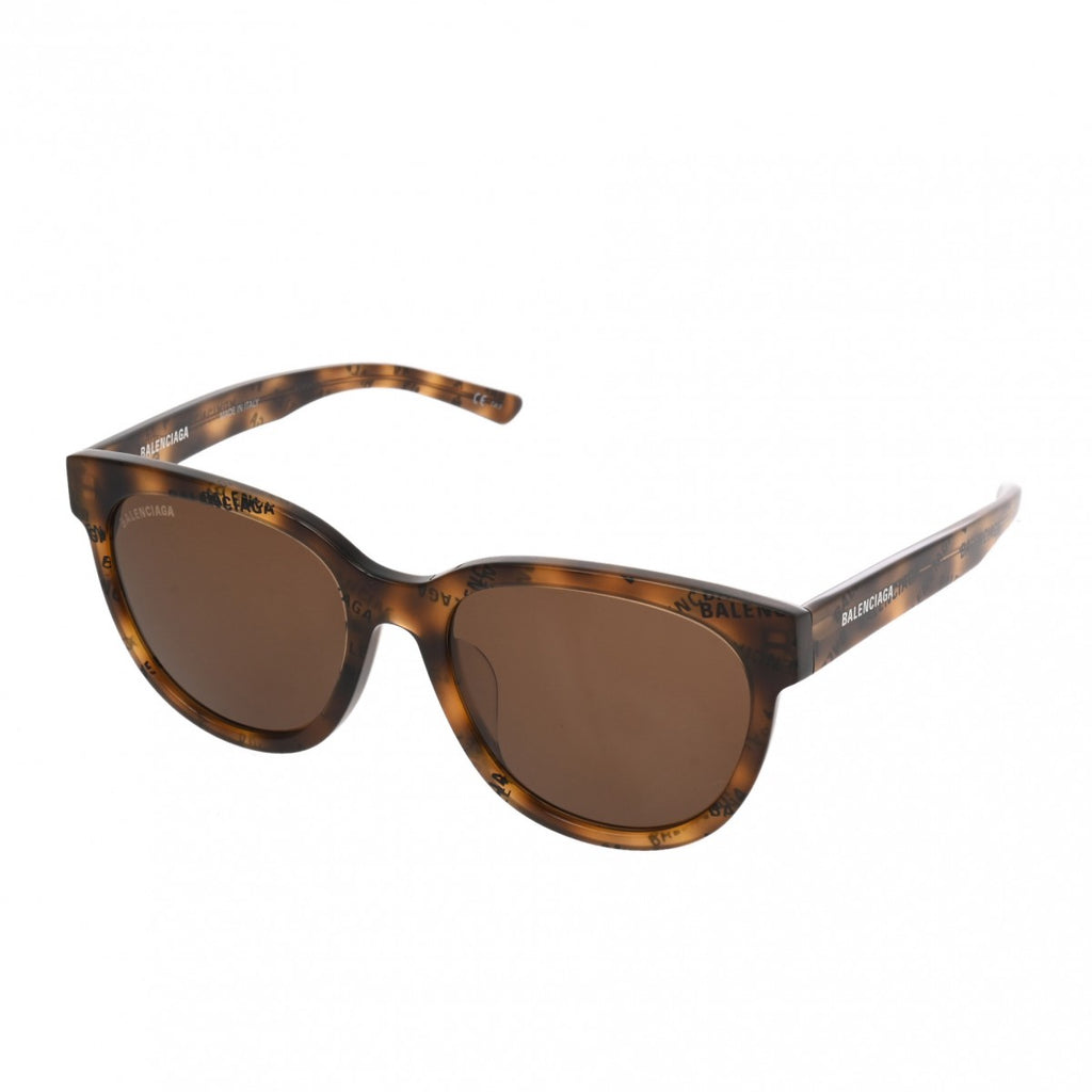 バレンシアガ ロゴ サングラス BB0108S ブラウン プラスチック  