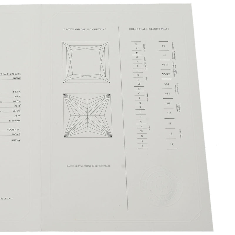 TIFFANY&Co. ティファニー ソリティア 一粒ダイヤ 0.33ct F-VVS2 #11.5 11.5号 レディース Pt950プラチナ リング・指輪 Aランク 中古 銀蔵