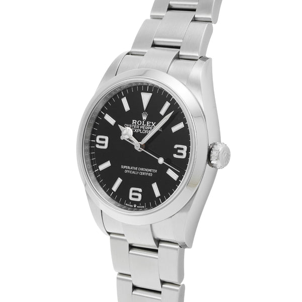 ロレックス エクスプローラー 36 124270 ランダムシリアル ブラック メンズ 腕時計 自動巻き 中古 銀蔵