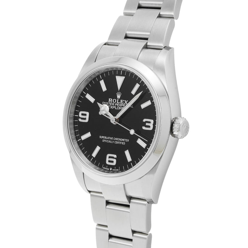 ロレックス エクスプローラー 36 124270 ランダムシリアル ブラック メンズ 腕時計 自動巻き 中古 銀蔵