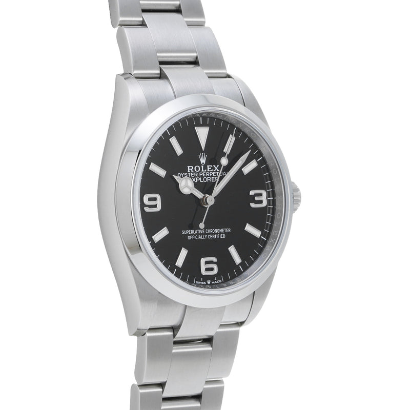 ロレックス エクスプローラー 36 124270 ランダムシリアル ブラック メンズ 腕時計 自動巻き 中古 銀蔵