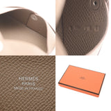 HERMES エルメス カルヴィ エトゥープ B刻印(2023年頃) ユニセックス エプソン カードケース 新同 中古 銀蔵