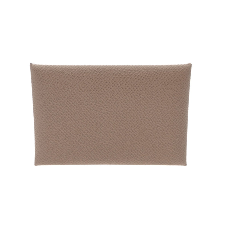 HERMES エルメス カルヴィ エトゥープ B刻印(2023年頃) ユニセックス エプソン カードケース 新同 中古 銀蔵