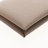 HERMES エルメス カルヴィ エトゥープ B刻印(2023年頃) ユニセックス エプソン カードケース 新同 中古 銀蔵