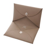 HERMES エルメス カルヴィ エトゥープ B刻印(2023年頃) ユニセックス エプソン カードケース 新同 中古 銀蔵