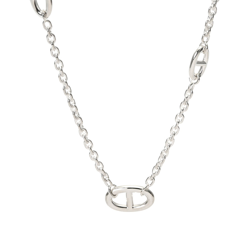 HERMES エルメス ファランドール 80cm ロングネックレス レディース シルバー925 ネックレス 未使用 銀蔵