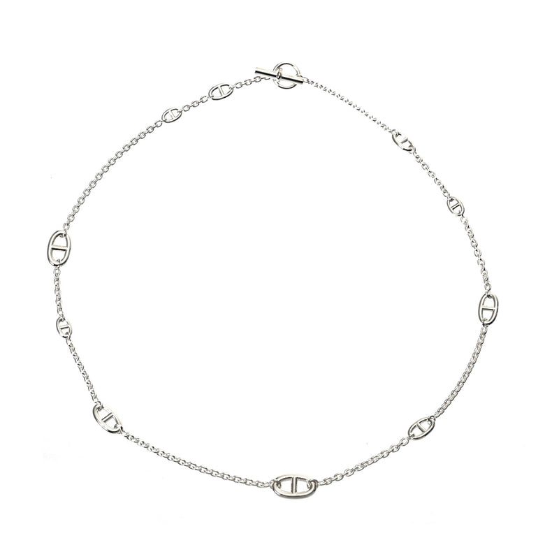 HERMES エルメス ファランドール 80cm ロングネックレス レディース シルバー925 ネックレス 未使用 銀蔵