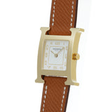 エルメス Hウォッチ PM HH1.201.229 ホワイト レディース 腕時計 クォーツ 銀蔵