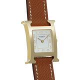 エルメス Hウォッチ PM HH1.201.229 ホワイト レディース 腕時計 クォーツ 銀蔵