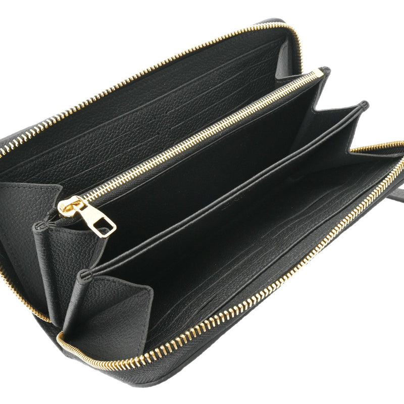 LOUIS VUITTON ルイヴィトン モノグラムアンプラント ジッピーウォレット ノワール M61864 レディース レザー 長財布 未使用 銀蔵