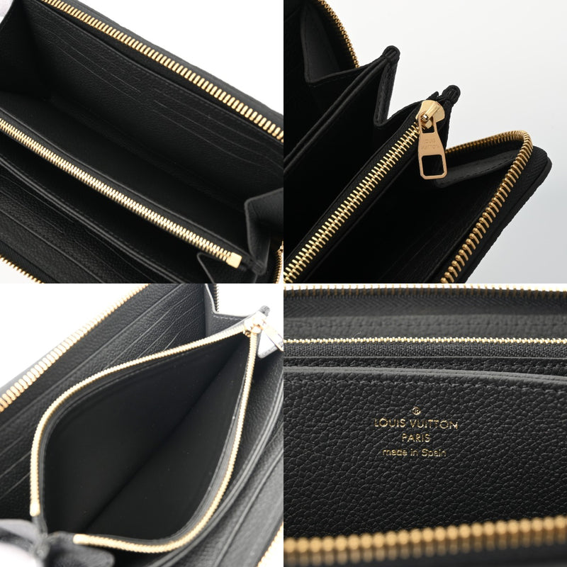 LOUIS VUITTON ルイヴィトン モノグラムアンプラント ジッピーウォレット ノワール M61864 レディース レザー 長財布 未使用 銀蔵