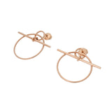 HERMES エルメス ループ レディース K18ピンクゴールド PG ピアス Aランク 中古 銀蔵