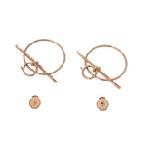 HERMES エルメス ループ レディース K18ピンクゴールド PG ピアス Aランク 中古 銀蔵