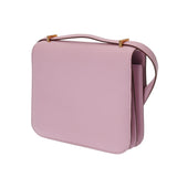 HERMES エルメス コンスタンス ミニ 18 ピンク U刻印(2022年頃) レディース ヴォーエプソン ショルダーバッグ Aランク 中古 銀蔵