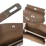 HERMES エルメス ケリーウォレット  エトゥープ C刻印(2018年頃) レディース ヴォーエプソン 長財布 ABランク 中古 銀蔵