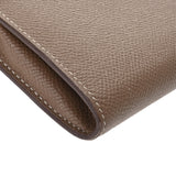 HERMES エルメス ケリーウォレット  エトゥープ C刻印(2018年頃) レディース ヴォーエプソン 長財布 ABランク 中古 銀蔵