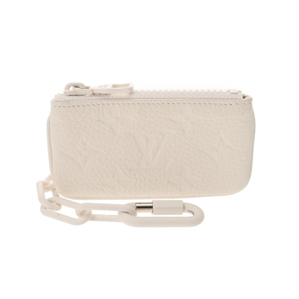 LOUIS VUITTON ルイヴィトン モノグラム ポシェット クレ ヴァージルアブロー 白 M67451 ユニセックス レザー コインケース Aランク 中古 銀蔵