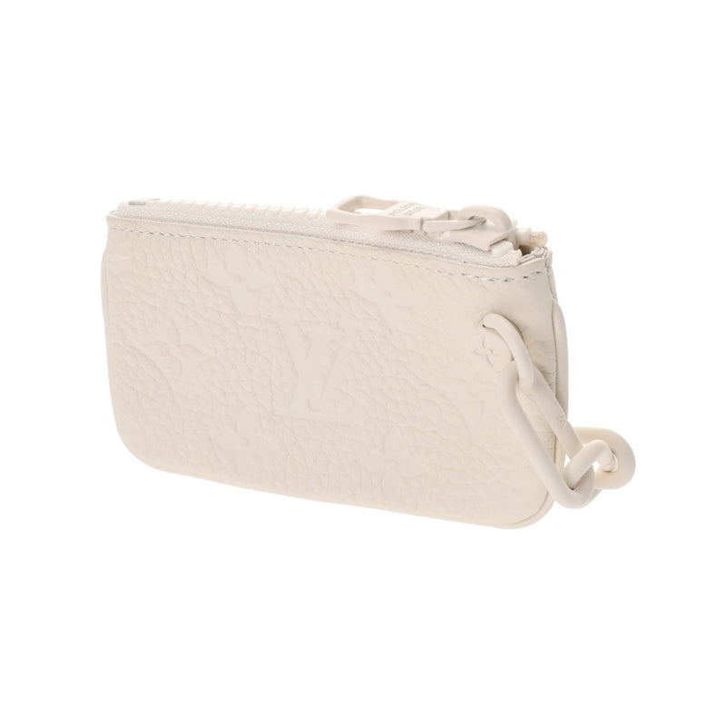 LOUIS VUITTON ルイヴィトン モノグラム ポシェット クレ ヴァージルアブロー 白 M67451 ユニセックス レザー コインケース Aランク 中古 銀蔵