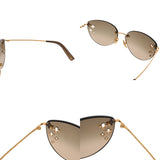 LOUIS VUITTON ルイヴィトン デスマヨキャットアイ ブラウン Z0051U ユニセックス サングラス Aランク 中古 銀蔵