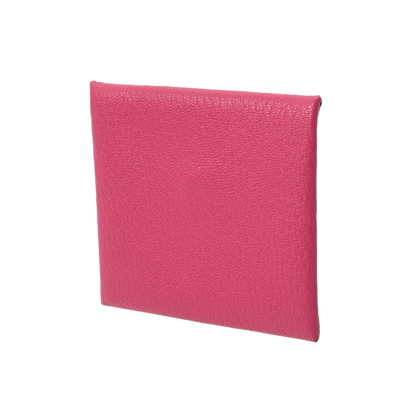 HERMES エルメス バスティア ピンク □N刻印(2010年頃) レディース シェーブル コインケース ABランク 中古 銀蔵