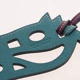 HERMES エルメス パドックシュバル パープル/ブルー系 ユニセックス スイフト キーホルダー Aランク 中古 銀蔵