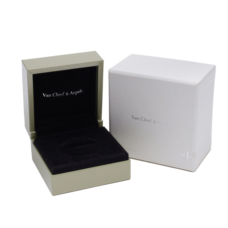 VAN CLEEF & ARPELS ヴァンクリーフ＆アーペル ヴィンテージ アルハンブラ タイガーアイ 9.5号 レディース K18イエローゴールド YG リング・指輪 Aランク 中古 銀蔵