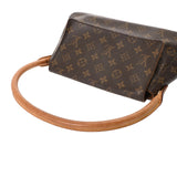 LOUIS VUITTON ルイヴィトン モノグラム ミニ ルーピング ブラウン M51147 レディース モノグラムキャンバス セミショルダーバッグ Bランク 中古 銀蔵