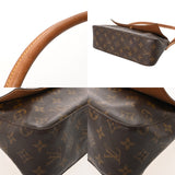 LOUIS VUITTON ルイヴィトン モノグラム ミニ ルーピング ブラウン M51147 レディース モノグラムキャンバス セミショルダーバッグ Bランク 中古 銀蔵
