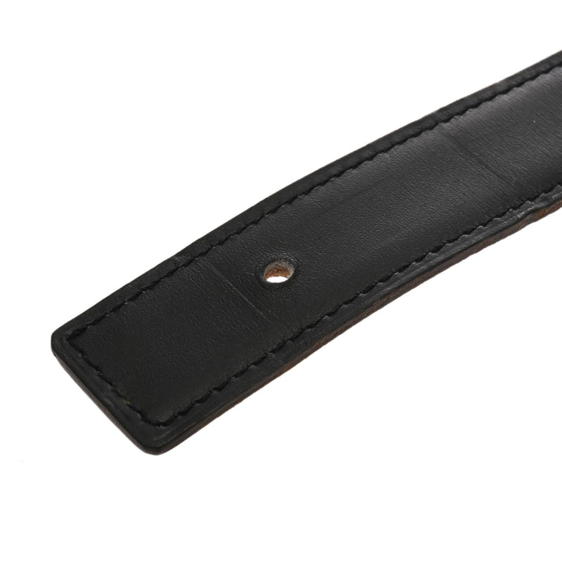 HERMES エルメス Hベルト サイズ70 リバーシブル ブラック/ゴールド □F刻印(2002年頃) メンズ BOXカーフ/トゴ ベルト Aランク 中古 銀蔵