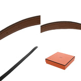 HERMES エルメス Hベルト サイズ70 リバーシブル ブラック/ゴールド □F刻印(2002年頃) メンズ BOXカーフ/トゴ ベルト Aランク 中古 銀蔵